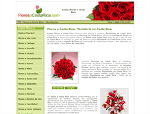 Tablet Screenshot of floresacostarica.com